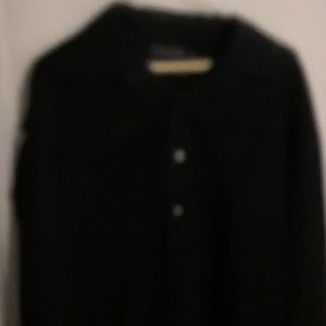 black long sleeve button down shirt